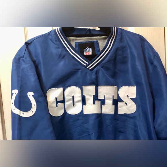 Men’s Pull Over Colts Jacket - Picture 2 of 3